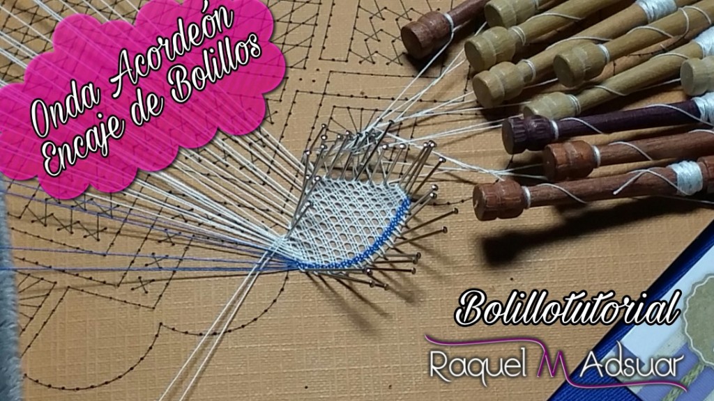 tutorial paso a paso onda acordeón de encaje de bolillos