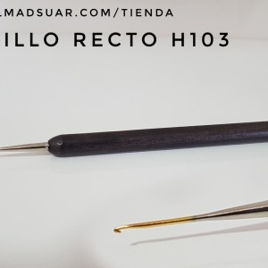 ganchillo recto