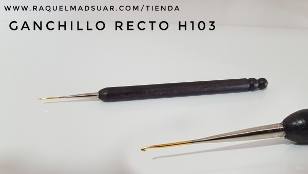 ganchillo recto